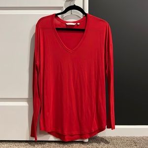 Athleta Red Long Sleeve Shirt, size Medium, great condition.